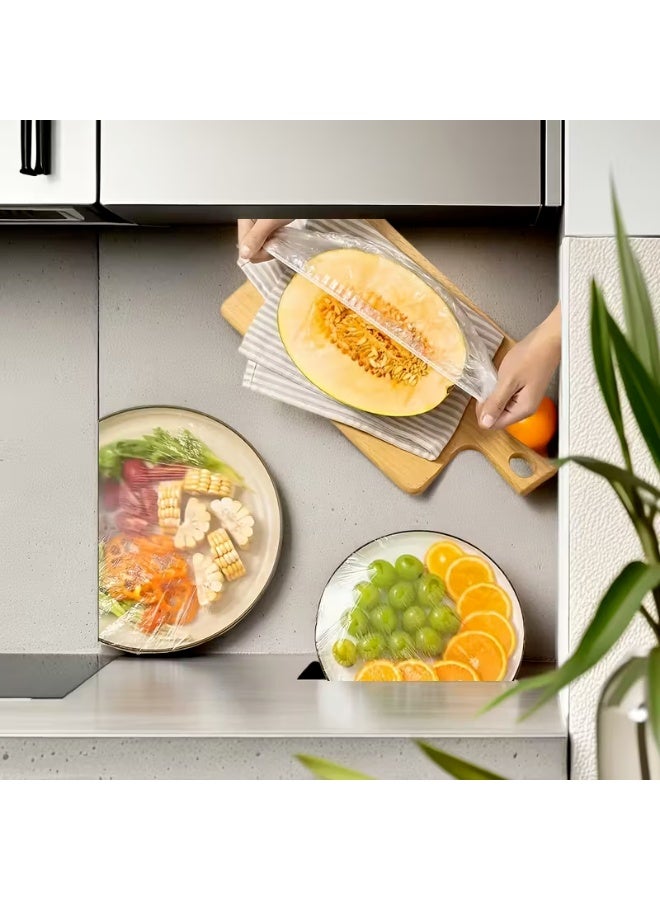 100 قطعة من أغطية الطعام الكبيرة القابلة لإعادة الاستخدام والمرنة للصواني والأواني والمقالي بأقل من 1.50 جنيه مصري - اجعل طعامك صحيًا ونظيفًا من الغبار والحشرات - Image 5